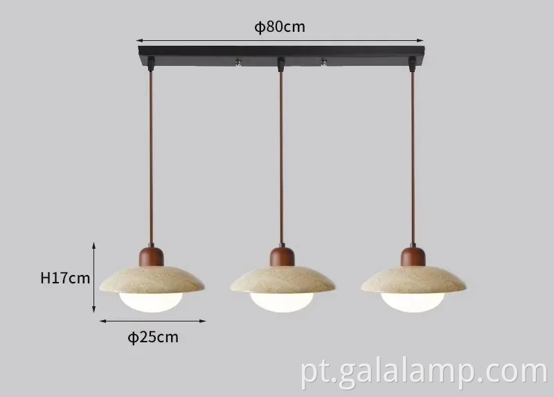 Candeeiro pendente escandinavo moderno para lustre de quarto e cozinha